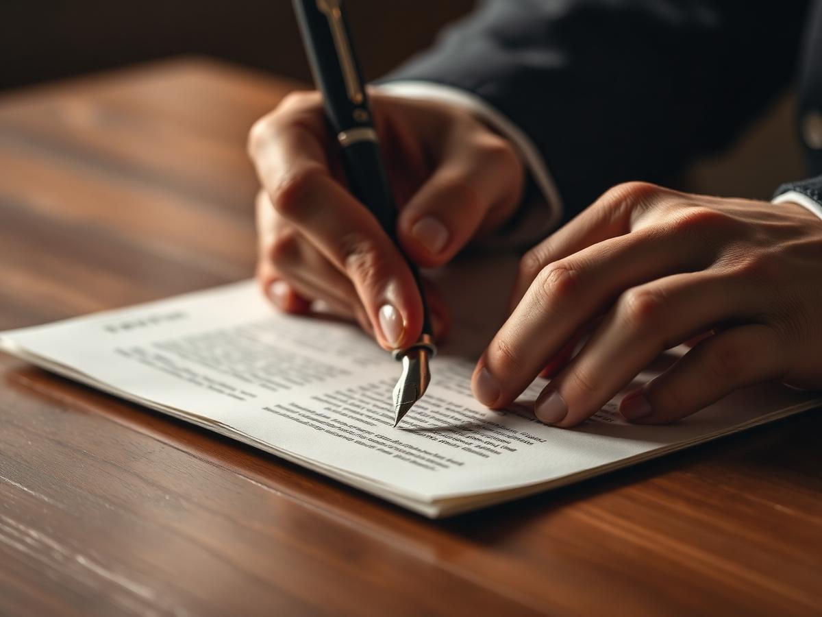 Signing a labour compliance contract